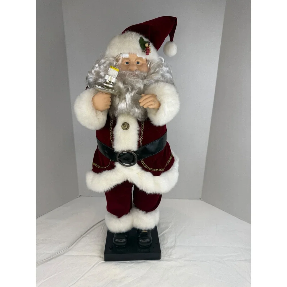 Vintage Traditions Deluxe Animated Santa with Light and Music 16 Holiday Tunes‎
